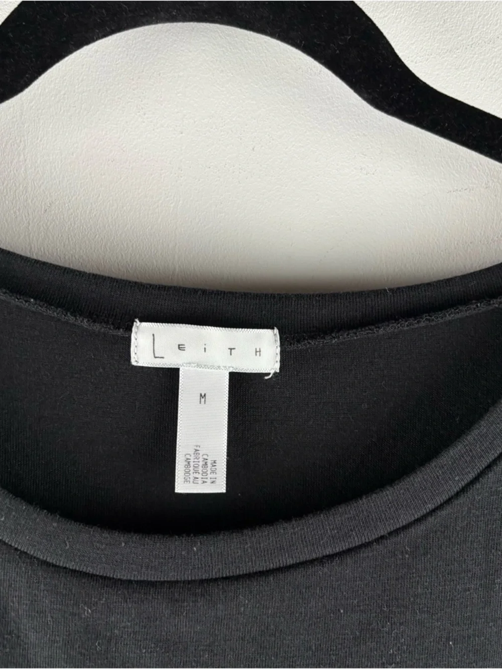 Leith Womens Medium Black Heather Ruched Long Sleeve Bodycon Jersey Knit Dress - Picture 3 of 8